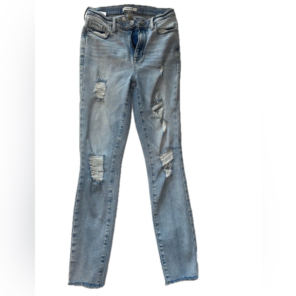 PacSun Blue Skinny Distressed Jeans